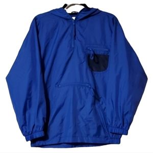 Athletech Blue Hooded Windbreaker Lightweight Gorpcore Outdoor Jacket